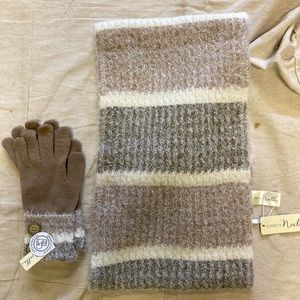Simply Noelle scarf and glove set